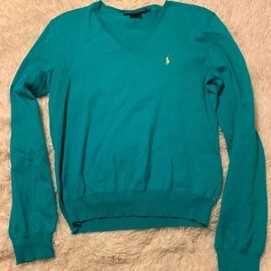 New Ralph Lauren light wear green sweater size L